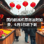 国内航线机票燃油附加费,6月5日起下调(图1) 国内航线机票燃油附加费,6月5日起下调(图1)