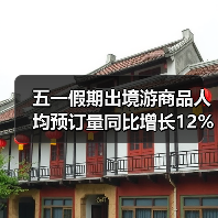 五一假期出境游商品人均预订量同比增长12%(图1) 五一假期出境游商品人均预订量同比增长12%(图1)
