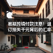 暑期跨境付款注意！退订损失千元背后的汇率陷阱（图1）