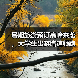 暑期旅游预订高峰来袭，大学生出游增速领跑（图1）