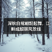 深秋白鹭翩跹起舞,江畔成靓丽风景线(图2) 深秋白鹭翩跹起舞,江畔成靓丽风景线(图2)