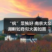 “枫”景独好 南京大泉湖畔如霞似火美如画（图3）