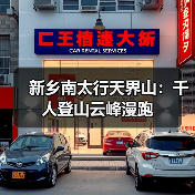 新乡南太行天界山:千人登山云峰漫跑(图3) 新乡南太行天界山:千人登山云峰漫跑(图3)